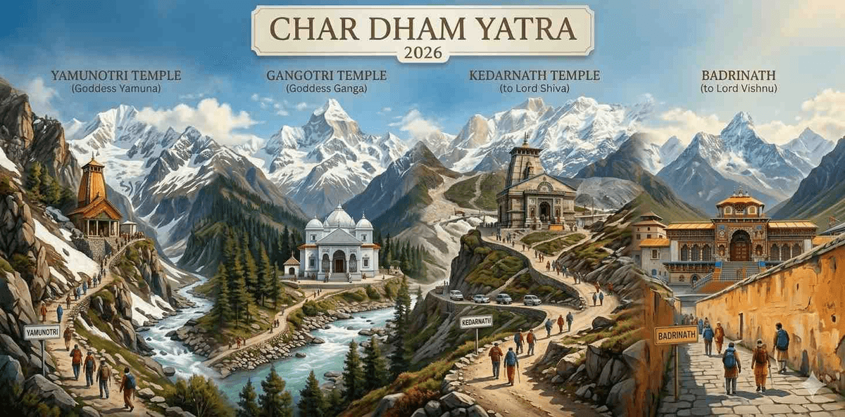 Image of Plan Your Char Dham Yatra 2026: Route, Cost, Registration & Budget Guide