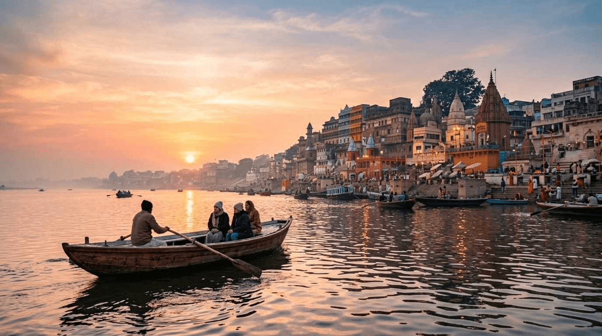 Image of Experience the Best Sunrise Ganga Boat Ride in Varanasi