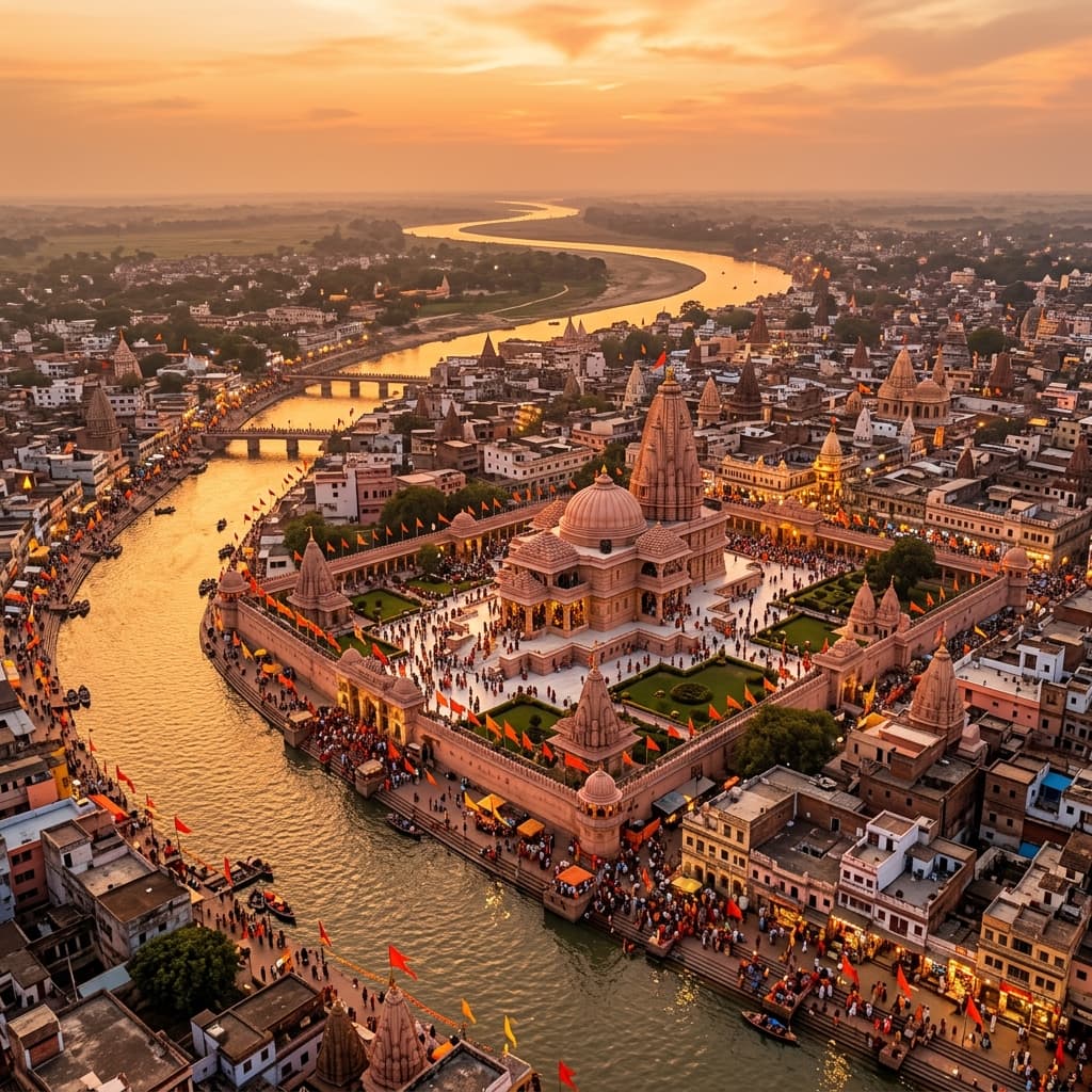 Aerial View of Ayodhya