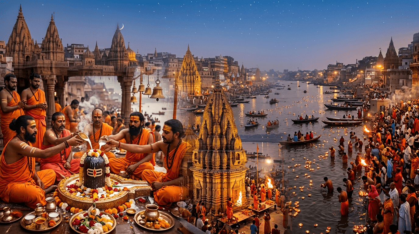 Sawan in Varanasi 2026: Complete Guide to Darshan, Rudrabhishek, Ganga Snan & Temple Timings